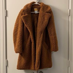 Fuzzy teddy coat